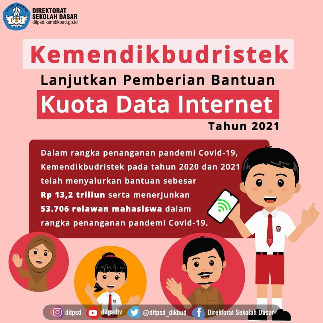 Kemendikbudristek Lanjutkan Pemberian Bantuan Kuota Data Internet Tahun 0796
